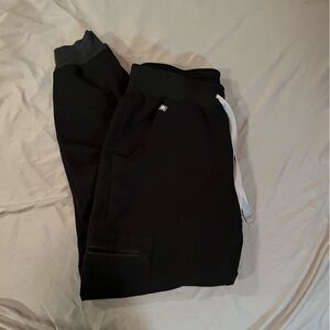 Figs Black small jogger scrub pants
